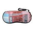 Sigee Pastel Pink Beach Cafe for Soft Eyeglass Cases for Women and Men