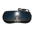 Sigee Peggy's Cove Lighthouse for Soft Eyeglass Cases for Women and Men