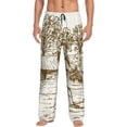 thumbnail image 1 of Sigee Plowed Field With Horses print Men's Pajama Pants Lounge Sleep Bottoms with Elastic Waistband and Pockets-Small, 1 of 6