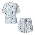 thumbnail image 1 of Sigee Poodle Dog for Sleepwear Casual Pjs with Pockets Women's Pajamas Sets Shorts 2 Piece Short Sleeve Lounge Sets XX-Large, 1 of 9