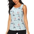 thumbnail image 1 of Sigee Poodle Playing Skateboard for Women's Workout Tank Top,Running Tank Tops,Sleeveless Gym ClothesSmall, 1 of 8