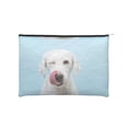 thumbnail image 1 of Sigee Puppy Licks Nose for Multipurpose Zipper Pouch Paper Reusable Cosmetic bag for Purse Water Resistant Gift, 1 of 8