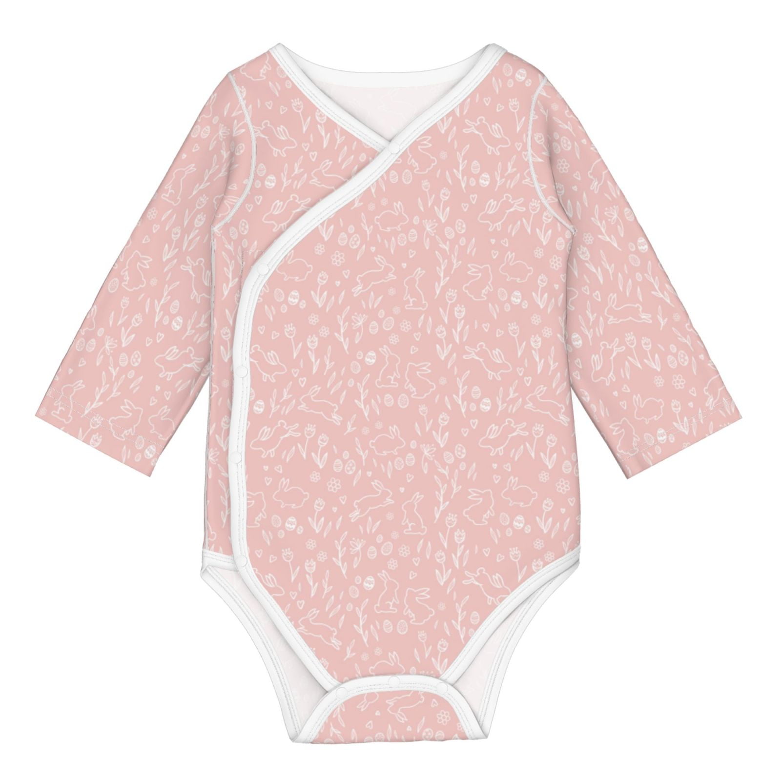 Sigee Rabbit And Flower for Baby Unisex Baby Cotton LongSleeve