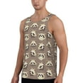 thumbnail image 1 of Sigee Raccoon for Men's Workout Tank Top, Athletic Gym Sleeveless Shirt - Quick Dry, Lightweight, Breathable 4X-Large, 1 of 9