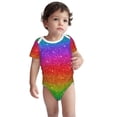 thumbnail image 1 of Sigee Rainbow Glitter for Baby Unisex Baby Cotton Short-Sleeve Bodysuits Soft Cotton, Breathable-6 Months, 1 of 7