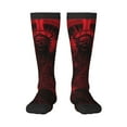 thumbnail image 1 of Sigee Red Gothic Skeleton Throne for Socks for Men Women Socks Stocking Compression Socks, 1 of 6