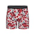 thumbnail image 1 of Sigee Red Hawthorn for Men's Boxer Briefs,Moisture Wicking and Breathable Large, 1 of 9