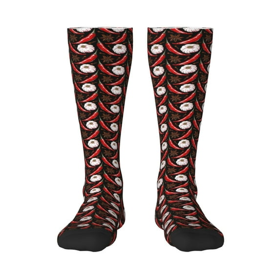Sigee Red Hot Chili 1 for Socks for Men Women Socks Stocking Compression Socks