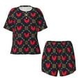 thumbnail image 1 of Sigee Red Rooster for Sleepwear Casual Pjs with Pockets Women's Pajamas Sets Shorts 2 Piece Short Sleeve Lounge Sets 3X-Large, 1 of 9