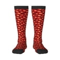 thumbnail image 1 of Sigee Red Skulls 1 for Socks for Men Women Socks Stocking Compression Socks, 1 of 6