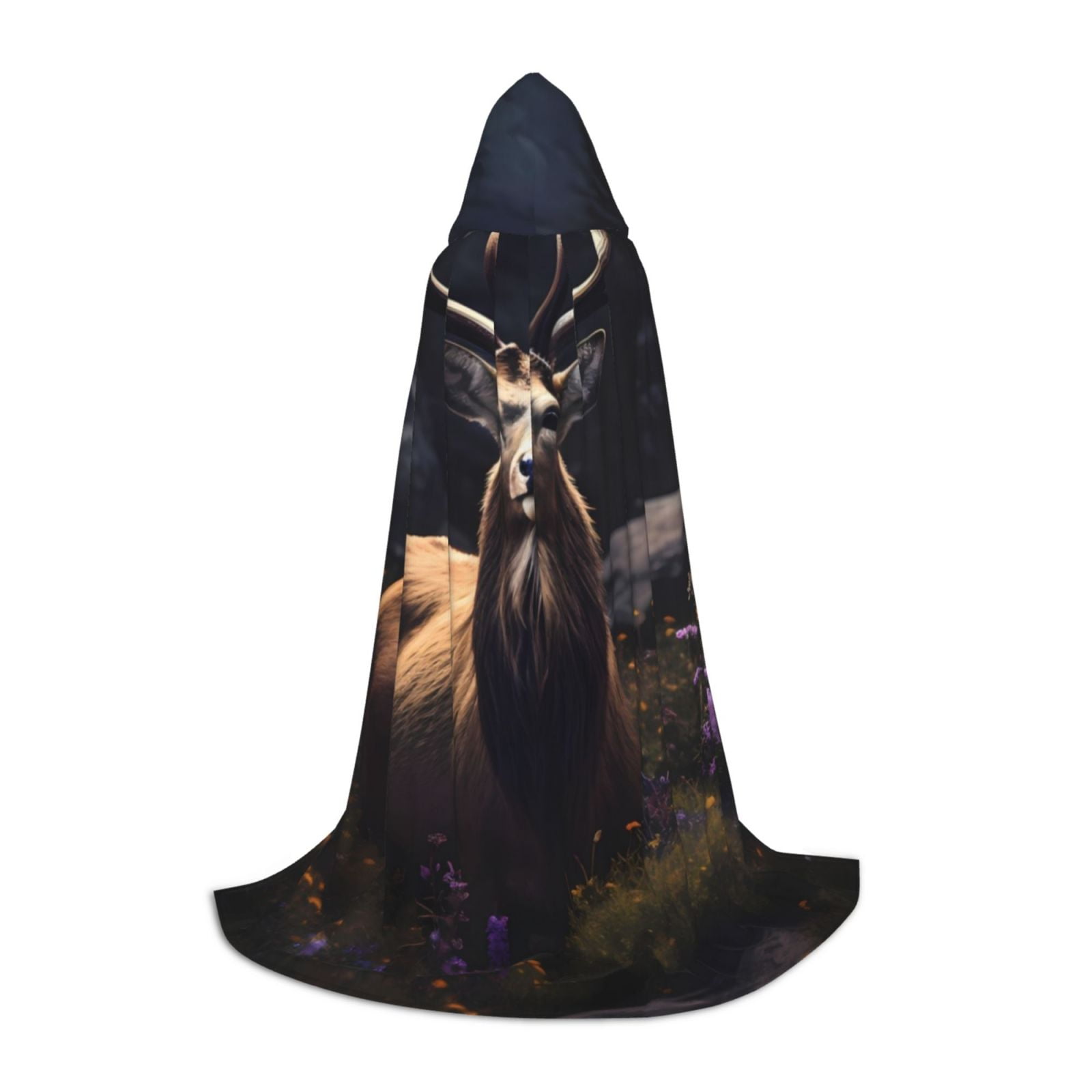 Sigee Regal Stag In Forest for Hooded Cape For Teenagers Hood Halloween ...