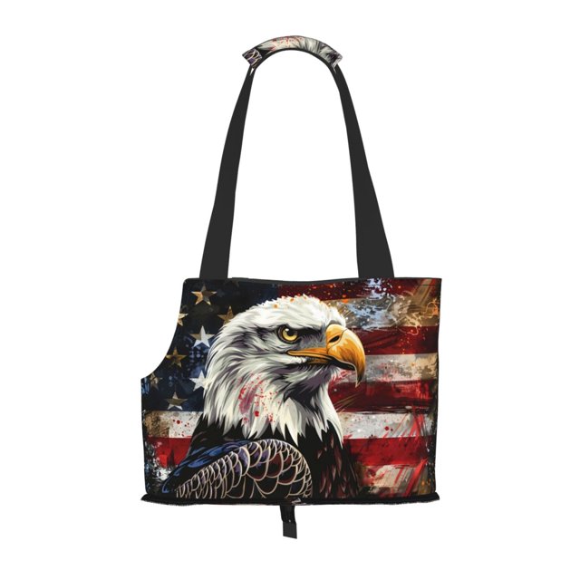 Sigee Retro American Eagle A for Pet Carrier Bag for Puppy with Pockets