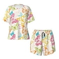 thumbnail image 1 of Sigee Retro Colorful Butterfly for Sleepwear Casual Pjs with Pockets Women's Pajamas Sets Shorts 2 Piece Short Sleeve Lounge Sets Medium, 1 of 1