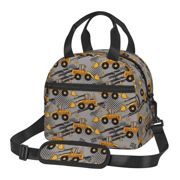 Sigee Retro Excavator for Reusable Lunch Box for Men/Women for Work, Office, Picnic - Spacious, Lightweight, and Easy to Clean