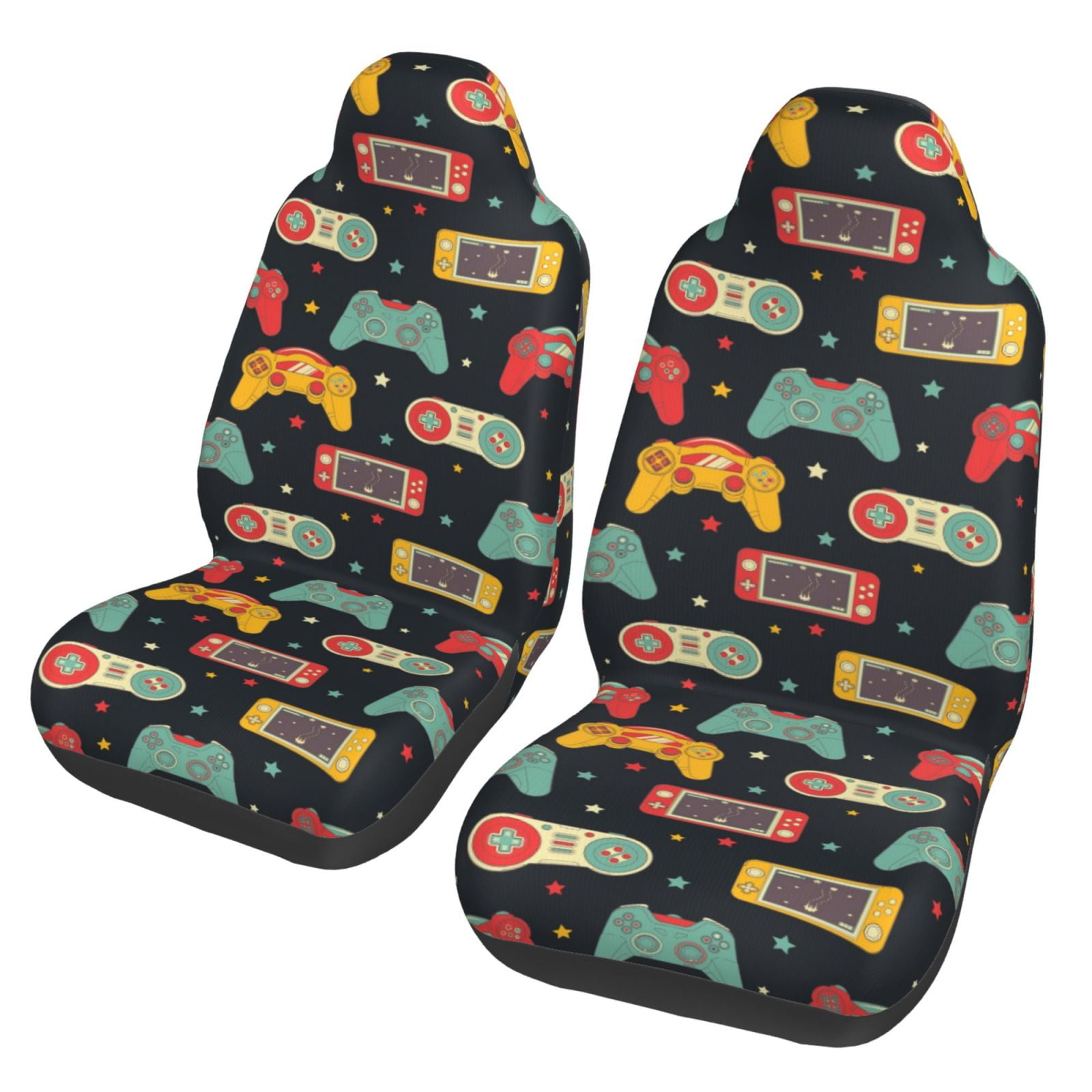 Sigee Retro Video Game for Universal Car Seat Covers, Premium Car Seat