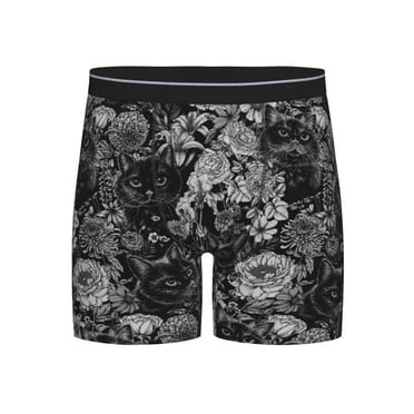 Sigee Rose Flowers for Men's Boxer Briefs,Moisture Wicking and Breathable Small