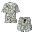 thumbnail image 1 of Sigee Rose Flowers for Sleepwear Casual Pjs with Pockets Women's Pajamas Sets Shorts 2 Piece Short Sleeve Lounge Sets X-Large, 1 of 9