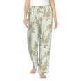 thumbnail image 1 of Sigee Rose Print Women's Soft Pajama Pants - Breathable and Comfortable Lounge Sleep Bottoms with Elastic Waistband and Pockets-X-Large, 1 of 9