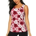 thumbnail image 1 of Sigee Rose for Women's Workout Tank Top,Running Tank Tops,Sleeveless Gym ClothesSmall, 1 of 8