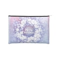 thumbnail image 1 of Sigee Round Snow Merry Christmas for Multipurpose Zipper Pouch Paper Reusable Cosmetic bag for Purse Water Resistant Gift, 1 of 8