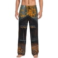 thumbnail image 1 of Sigee Rustic Cabin Autumn Forest print Men's Pajama Pants Lounge Sleep Bottoms with Elastic Waistband and Pockets-X-Large, 1 of 6
