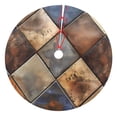 thumbnail image 1 of Sigee Rustic Tile Pattern for Christmas Decoration Tree Skirt Christmas Tree Skirt,Christmas home decor Holiday Tree Skirt Fits Christmas Tree-30", 1 of 7