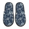 thumbnail image 1 of Sigee Sailing Cruises Nautical for Cozy Furry Slippers Super Soft Indoor and Outdoor Use, Non-Slip Sole Slip On House Slippers-Large, 1 of 8
