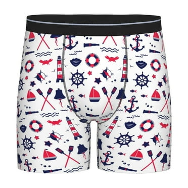 Sigee Sailing Marine Travel for Men's Boxer Briefs,Moisture Wicking and Breathable XX-Large