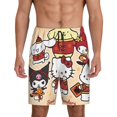 thumbnail image 1 of Sigee Sanrio Ac for Men's Short Pajama Pants Soft Pants Sleep Pj Sleep Lounge Shorts Bottoms Elastic Waist with Pockets for Men-4X-Large, 1 of 7