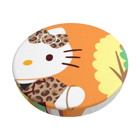 Sigee Sanrio Al for Round Bar Stool Seat Covers Washable Stool Cushion Slipcover Elastic Bar Stool Covers Round for 12-14 In Chair,13 inch