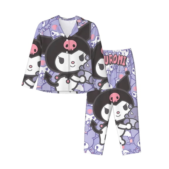 Sigee Sanrio Ar for Women's Pajama Sets Long-Sleeved Pjs Sets for Women 2 piece Sleepwear XX-Large