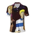 thumbnail image 1 of Sigee Scooby-Doo Au for Mens Polo Shirts Quick Dry Short Sleeve Golf T Shirt Performance Moisture Wicking Casual Workout,X-Large, 1 of 7