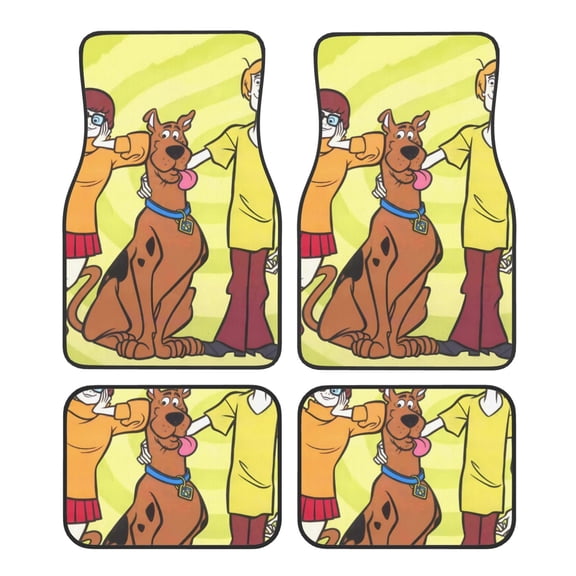 Sigee Scooby-Doo Bl for All 4-Piece Floor Mats, All-Weather Car Mats Universal Fit Floor Mats for Cars for SUV, Vans, Sedans, Trucks