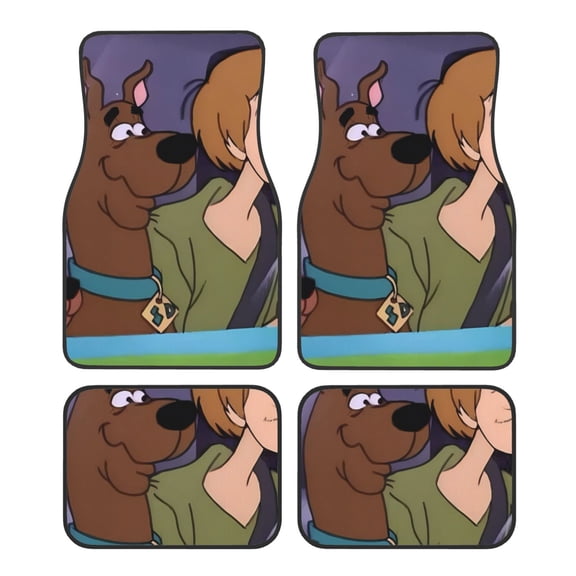 Sigee Scooby-Doo Bp for All 4-Piece Floor Mats, All-Weather Car Mats Universal Fit Floor Mats for Cars for SUV, Vans, Sedans, Trucks