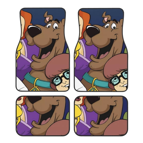 Sigee Scooby-Doo Bv for All 4-Piece Floor Mats, All-Weather Car Mats Universal Fit Floor Mats for Cars for SUV, Vans, Sedans, Trucks