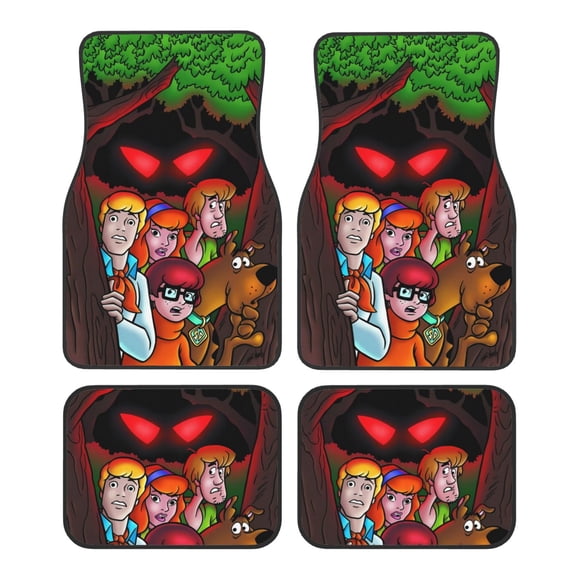 Sigee Scooby-Doo Ca for All 4-Piece Floor Mats, All-Weather Car Mats Universal Fit Floor Mats for Cars for SUV, Vans, Sedans, Trucks