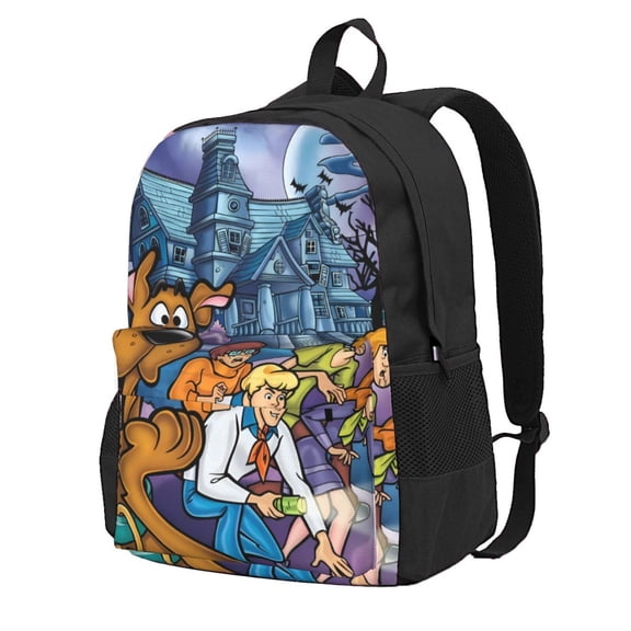 Sigee Scooby-Doo Cm Print Travel Casual Daypack Travel Canvas Backpack for Women and Men