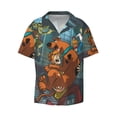 thumbnail image 1 of Sigee Scooby-Doo Q for Men's Casual Short Sleeve Button Down Shirts Men's Shirts Summer Medium, 1 of 7