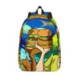 Sigee ScoobyDoo V Print Canvas Large Capacity Laptop Backpack for Men