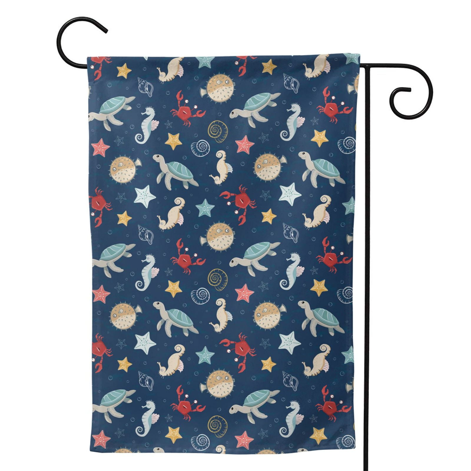 Sigee Sea Creatures for Live Happy Decorative Small Garden Flag,Double ...