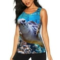 thumbnail image 1 of Sigee Sea Turtle Swims for Women's Workout Tank Top,Running Tank Tops,Sleeveless Gym Clothes, 1 of 8