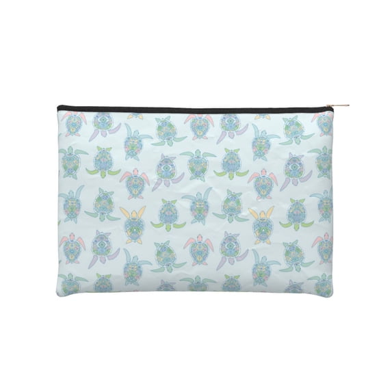 Sigee Sea Turtle for Multipurpose Zipper Pouch Paper Reusable Cosmetic bag for Purse Water Resistant Gift