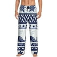 thumbnail image 1 of Sigee Sea Underwater Animals1 Print Men's Pajama Pants - Soft Lounge Sleep Bottoms with Elastic Waistband and Pockets-, 1 of 9