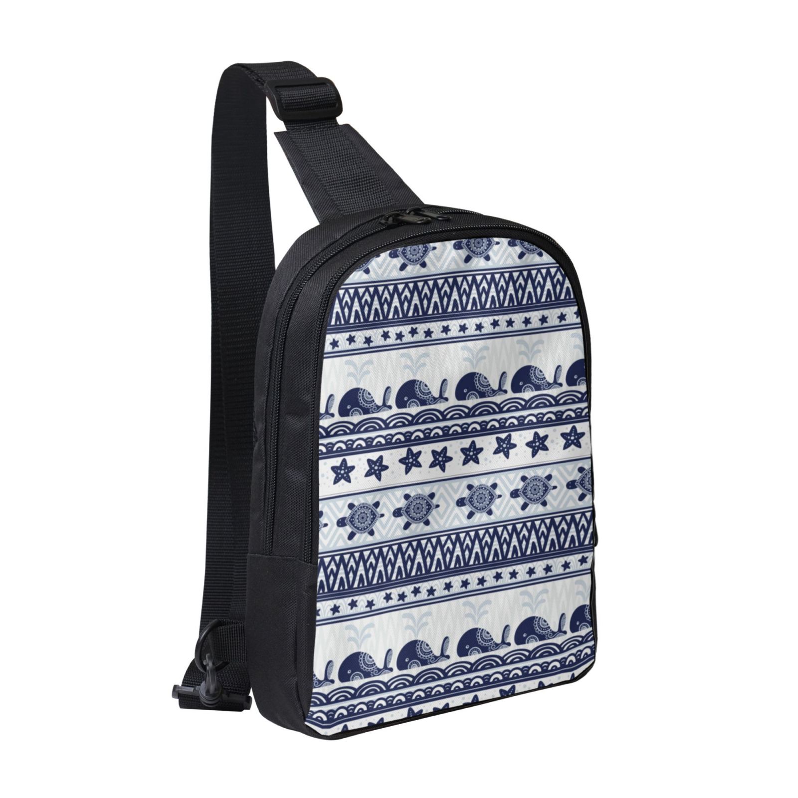 Christmas Snowflake Crossbody Sling Bag - Small Chest Bag For Men & Women