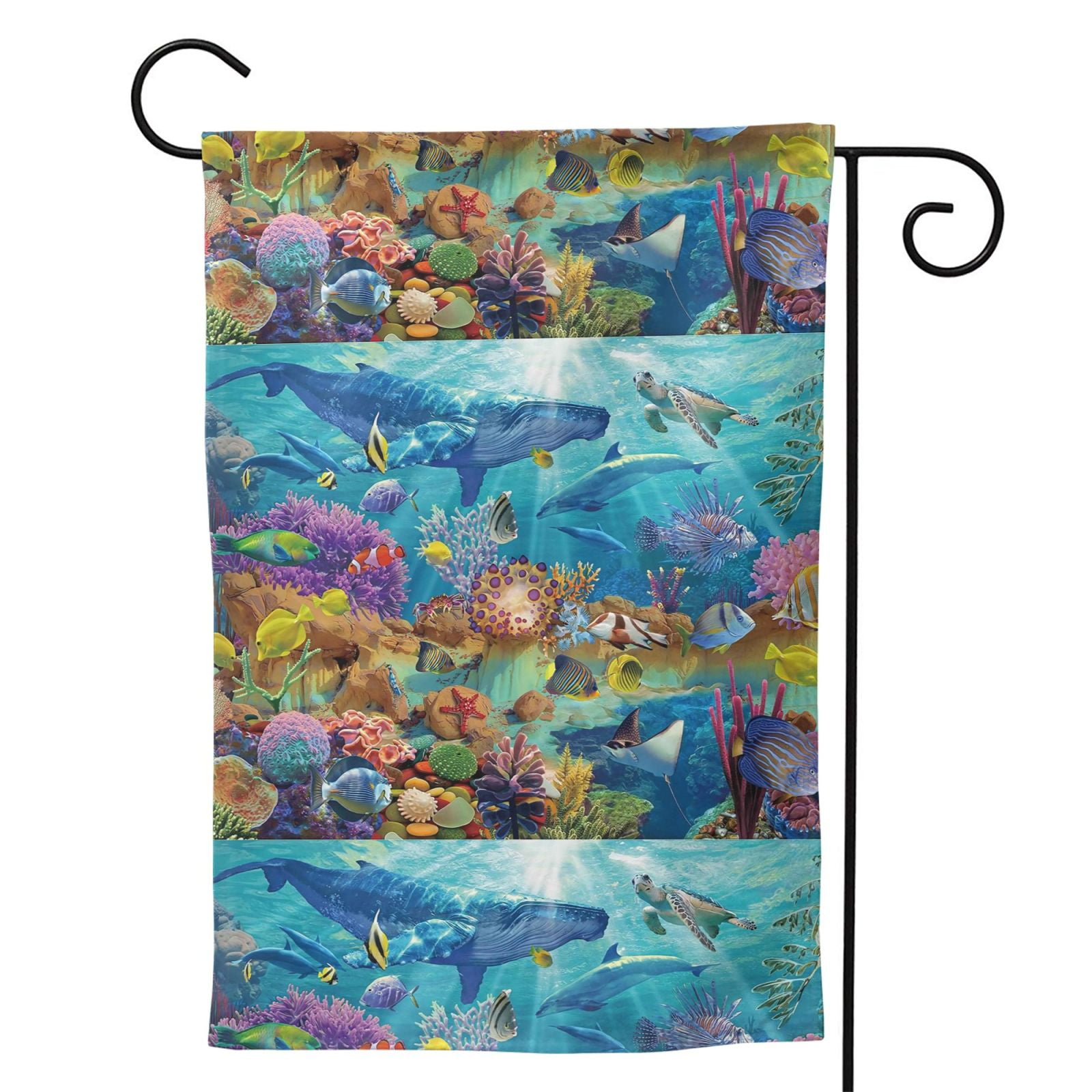 Sigee Sea World for Live Happy Decorative Small Garden Flag,Double ...