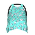 thumbnail image 1 of Sigee Seashell And Starfish Print Multi-use Stretchy Baby Car Seat Cover - Nursing Breastfeeding Canopy, Infant Stroller and High Chair Cover, 1 of 1