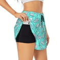 thumbnail image 1 of Sigee Seashell And Starfish for Women's Athletic Shorts High Waisted Running Shorts Pocket Sporty Short Gym Elastic Workout ShortsX-Large, 1 of 9
