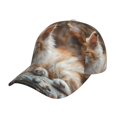 thumbnail image 1 of Sigee Serene Kitten Kingdom for Fashionable curved brim baseball cap for Men Women Curly Hair Ponytail Hat for Outdoor Sports, 1 of 6