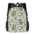thumbnail image 1 of Sigee Skull with Cash for Simple large capacity backpack Travel Laptop Backpack, Business for Travel and Daily Use, 1 of 1