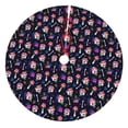 thumbnail image 1 of Sigee Skulls In Floral for Christmas Decoration Tree Skirt Christmas Tree Skirt,Christmas home decor Holiday Tree Skirt Fits Christmas Tree-30", 1 of 7